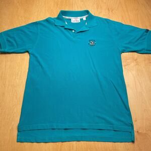 Vintage 1995 US Open Golf Large Solid Blue Short Sleeve 1/4 Button Shirt
